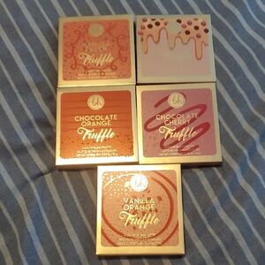 BH Cosmetics Truffle Blush Collection (5 Palettes)- Peach, Orange, Cherry